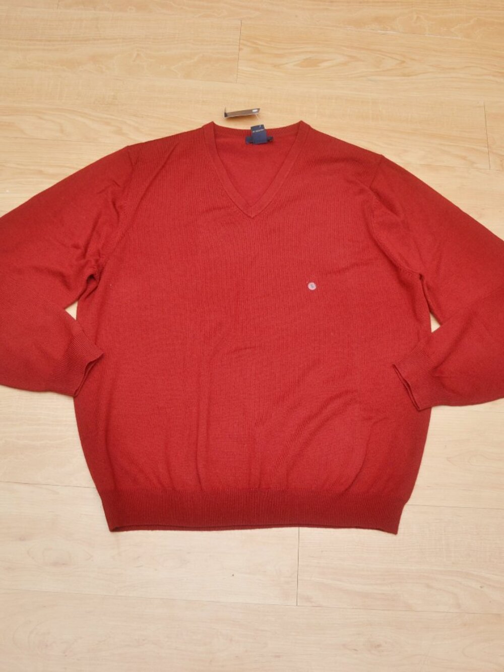 Brooks Brothers 346 Men's Merino Wool V-Neck Sweater BNWT Large